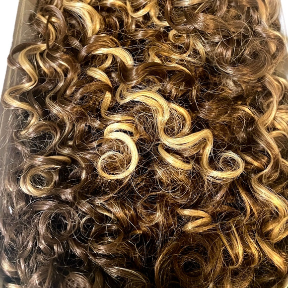 ASHRO Katrina Wig Kinky Curly Locs Brown Blonde Ombre Synthetic Hair  NWT - Picture 2 of 14